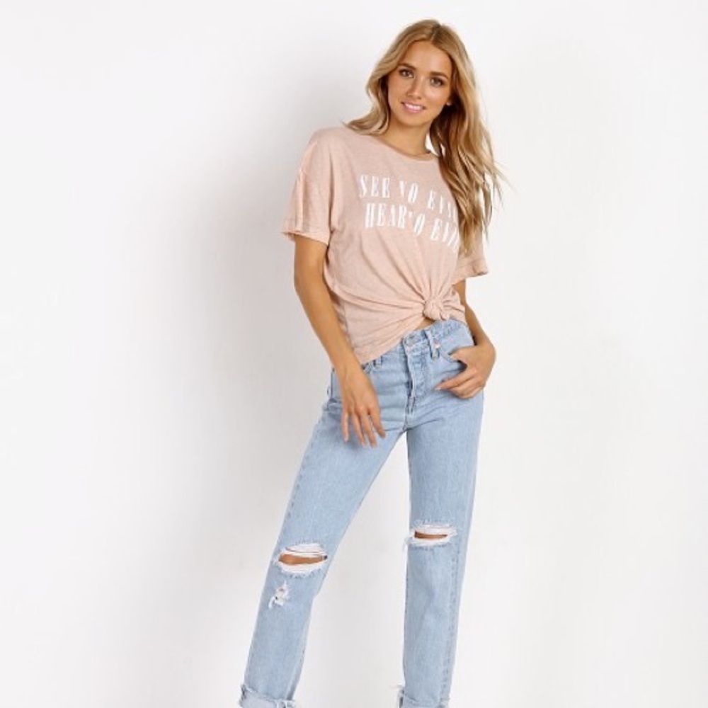 NWT WILDFOX See No Evil Tee Shirt - Large